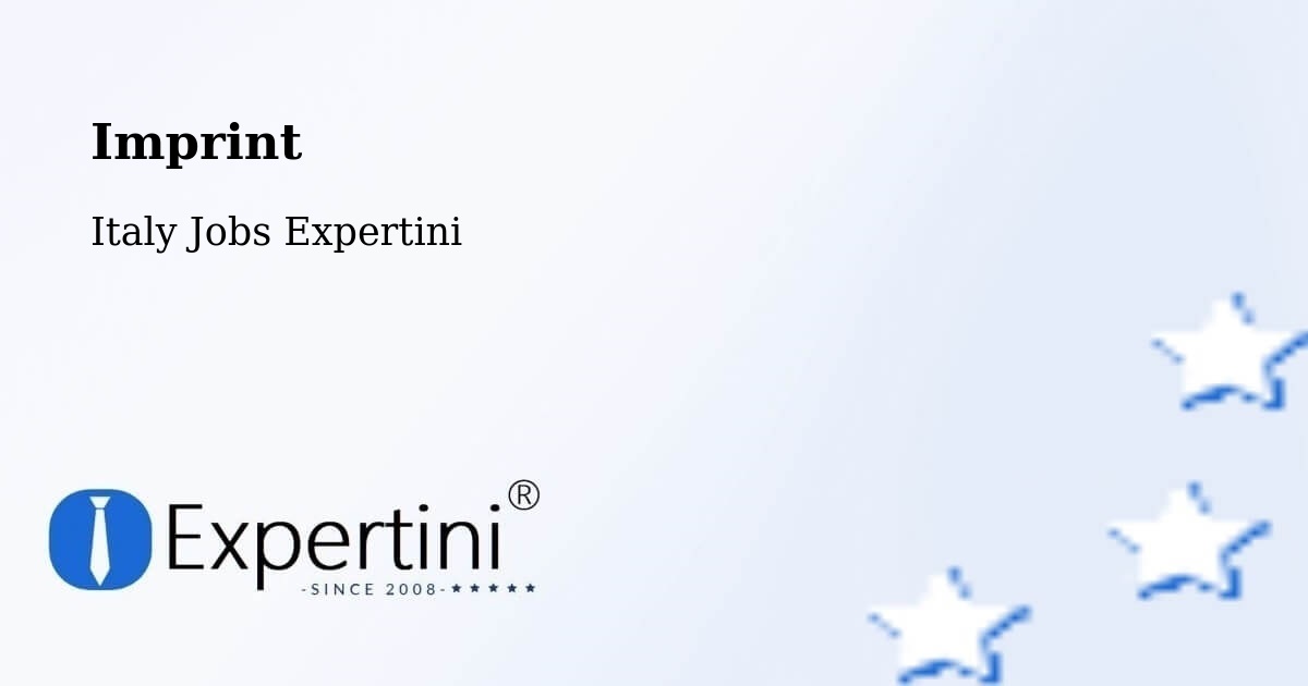 Imprint – Certaldo - Italy Jobs Expertini